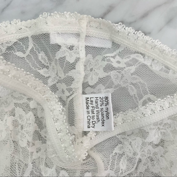 Baby Bella Maya Lace Footless Tights / Leggings White 18 months - Picture 6 of 11